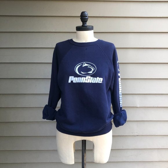 Vintage 80s Penn State Crewneck Crew Neck Sweatshirt Pullover Signal USA S/M - Picture 7 of 17